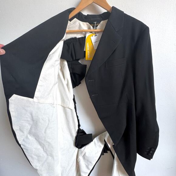 NWT COMME DES GARCONS Couture Cut-Out Deconstructed Blazer - Picture 9 of 14